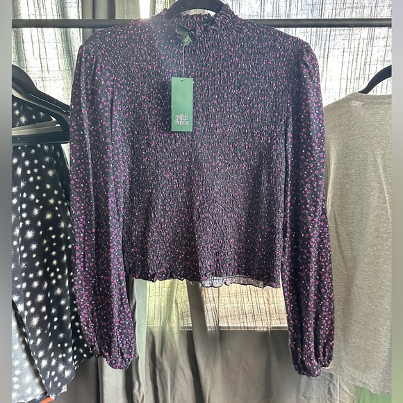 wild fable Tops - NWT tags wild fable smocked purple top